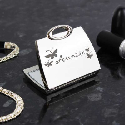Auntie Handbag Compact Mirror (image for) Auntie Handbag Compact Mirror