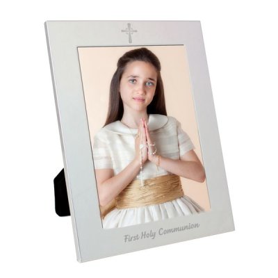 Silver 5x7 Holy Communion Photo Frame (image for) Silver 5x7 Holy Communion Photo Frame