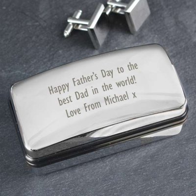 Personalised Cufflink Box (image for) Personalised Cufflink Box