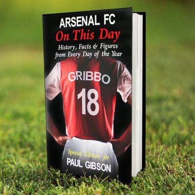 Personalised Arsenal On This Day Book (image for) Personalised Arsenal On This Day Book