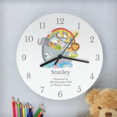 Personalised Noah's Ark Clock (image for) Personalised Noah's Ark Clock