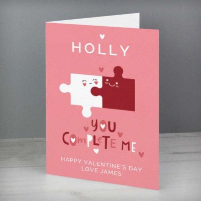 Personalised You Complete Me Card (image for) Personalised You Complete Me Card