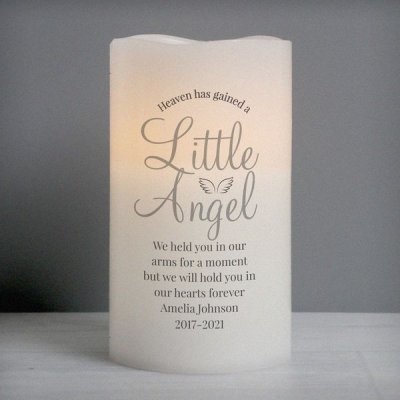 Personalised Little Angel LED Candle (image for) Personalised Little Angel LED Candle