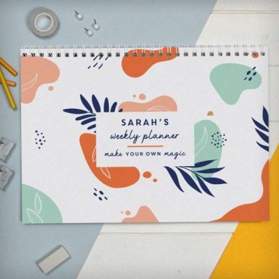 Personalised Tropical A4 Desk Planner (image for) Personalised Tropical A4 Desk Planner