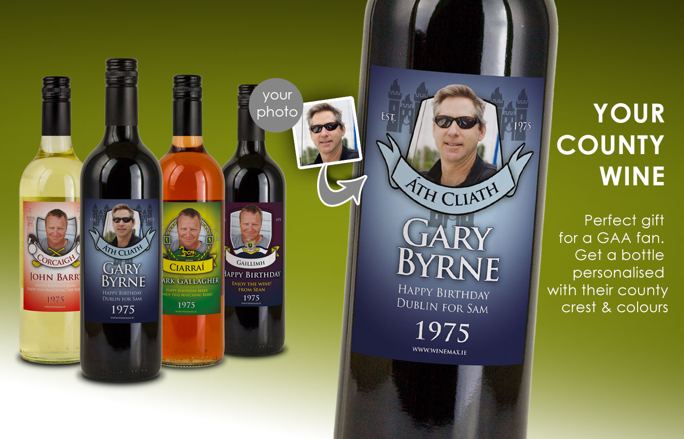 (image for) GAA Personalised Wine Gifts