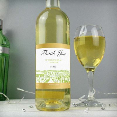 (image for) Personalised Free Text Vineyard White Wine