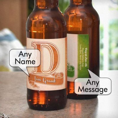 (image for) Personalised Dad Pack of 3 Beer