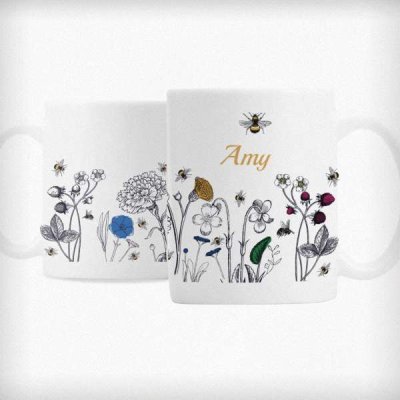 (image for) Personalised Wild Flowers Mug