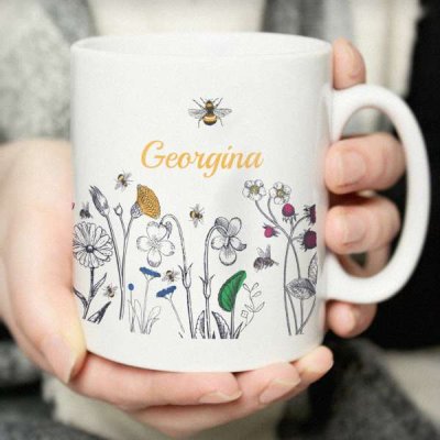 (image for) Personalised Wild Flowers Mug