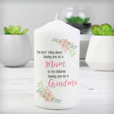 (image for) Personalised The Best Thing Pillar Candle