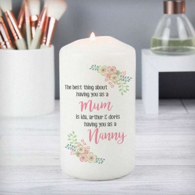 (image for) Personalised The Best Thing Pillar Candle