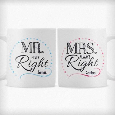 (image for) Personalised Mr & Mrs Mug Set