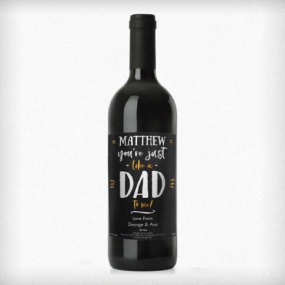 (image for) Personalised Like A Dad To Me Red Wine