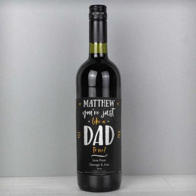 (image for) Personalised Like A Dad To Me Red Wine