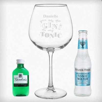 (image for) Personalised Gin To My Tonic Gin Set