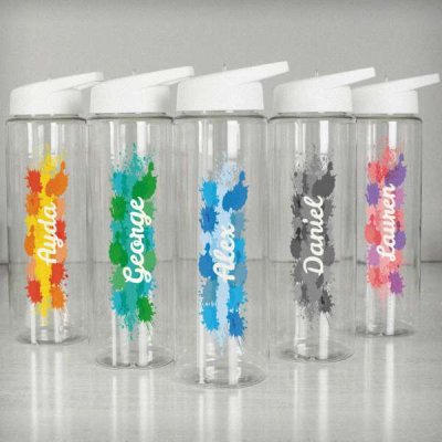 (image for) Personalised Splash Name Only Water Bottle