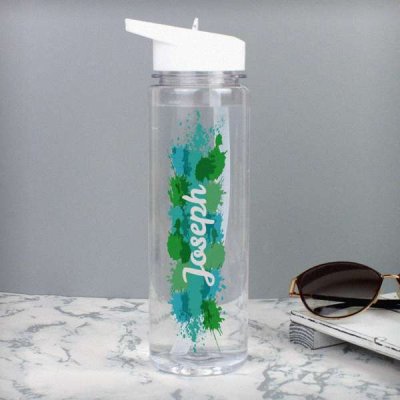 (image for) Personalised Splash Name Only Water Bottle