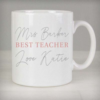 (image for) Personalised Grey & Blush Mug