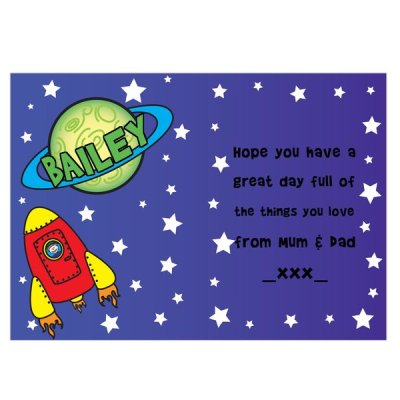 (image for) Personalised Space Card