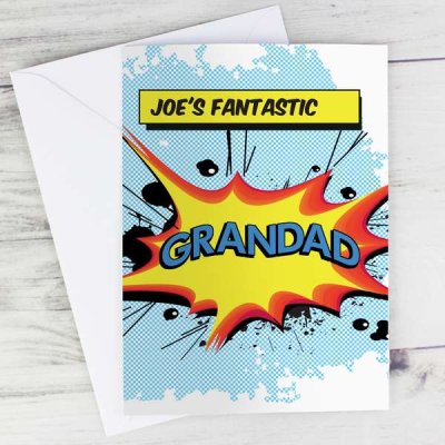 (image for) Personalised Comic Book Themed Card