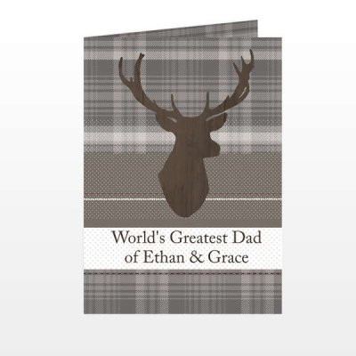 (image for) Personalised Highland Stag Card