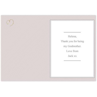 (image for) Personalised I Am Glad... Godmother Card