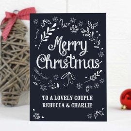 (image for) Personalised Christmas Frost Card