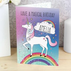 (image for) Personalised Unicorn Card