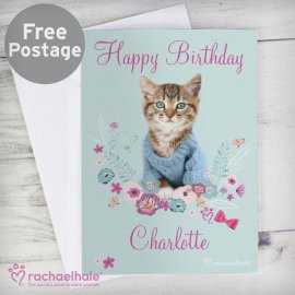 (image for) Personalised Rachael Hale Cute Kitten Card