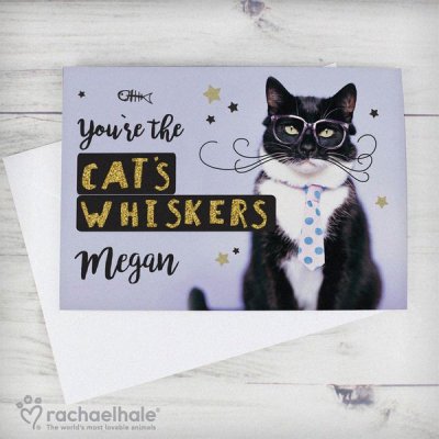 (image for) Personalised Rachael Hale 'You're the Cat's Whiskers' Card