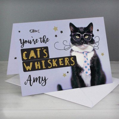 (image for) Personalised Rachael Hale 'You're the Cat's Whiskers' Card