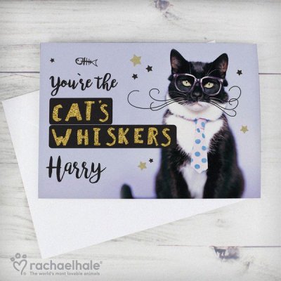 (image for) Personalised Rachael Hale 'You're the Cat's Whiskers' Card