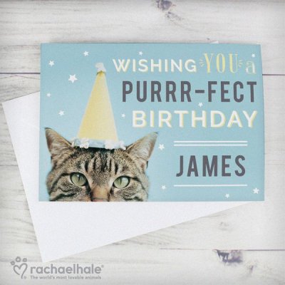 (image for) Personalised Rachael Hale Purr-fect Birthday Card