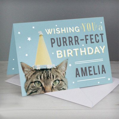 (image for) Personalised Rachael Hale Purr-fect Birthday Card