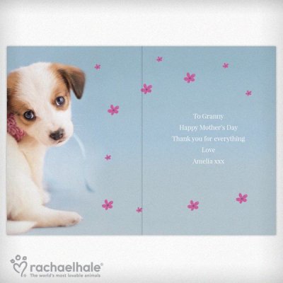 (image for) Personalised Rachael Hale 'Just for You' Puppy Card