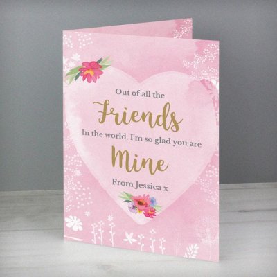 (image for) Personalised Floral Watercolour Card