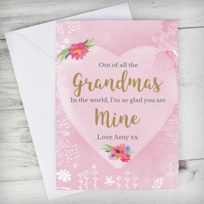 (image for) Personalised Floral Watercolour Card