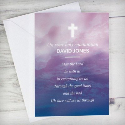 (image for) Personalised In Loving Memory Cross Card