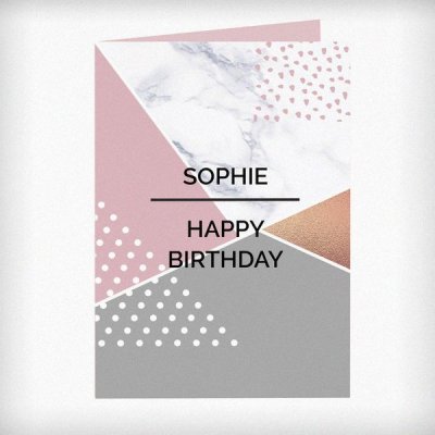 (image for) Personalised Geometric Card