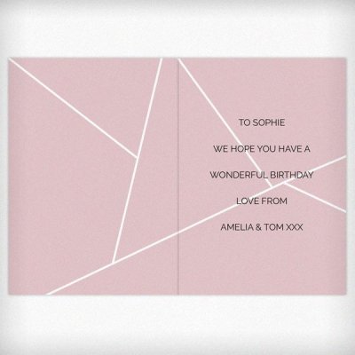 (image for) Personalised Geometric Card