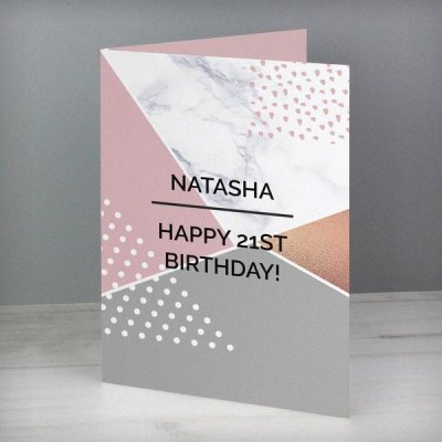 (image for) Personalised Geometric Card