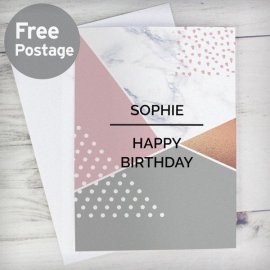 (image for) Personalised Geometric Card