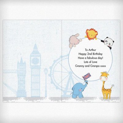 (image for) Personalised London Animal Bus Card