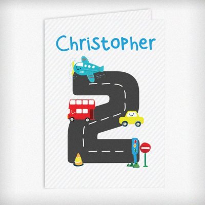 (image for) Personalised Vehicles Birthday Card