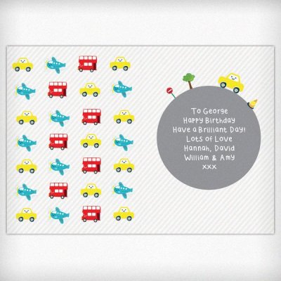 (image for) Personalised Vehicles Birthday Card