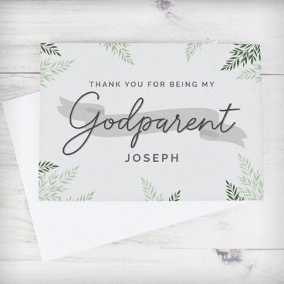 (image for) Personalised Godparent Card