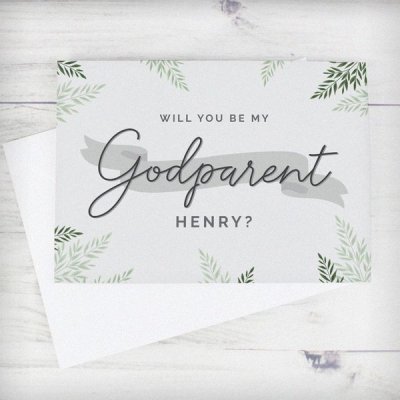 (image for) Personalised Godparent Card