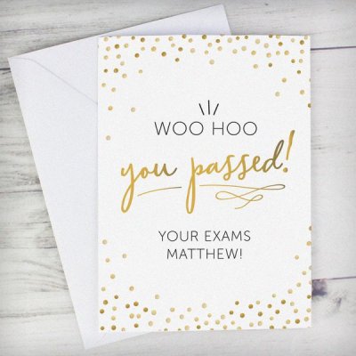 (image for) Personalised You Passed! Card