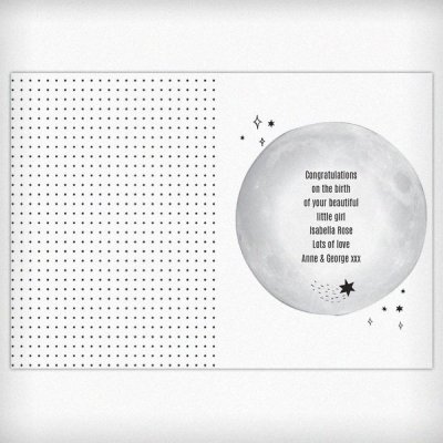 (image for) Personalised Over The Moon Card