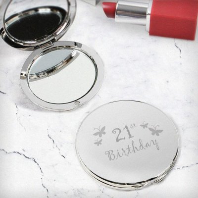 (image for) 21st Butterfly Round Compact Mirror